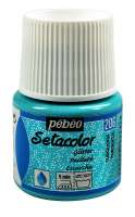"PEBEO" Краска для светлых тканей с микро-глиттером Setacolor 45 мл арт. 329206 бирюза