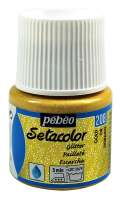 "PEBEO" Краска для светлых тканей с микро-глиттером Setacolor 45 мл арт. 329208 под золото