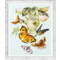 Набор для вышивания крестом Чудесная Игла арт. igla.130-052 "Бабочки на яблоне"