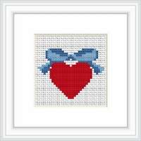 Набор для вышивания крестом LUCA-S Арт: lucas.B001 Сердце 