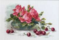 Набор для вышивания МАРЬЯ ИСКУСНИЦА арт 04.005.16 Розы и черешня