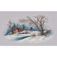 Набор для вышивания крестом Овен арт. oven.1300 "Зимний пейзаж"