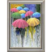 Рисунок на ткани RK LARKES арт. larkes.К3487 "Цветные зонтики"