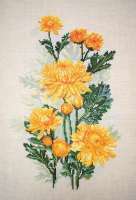Набор для вышивания МАРЬЯ ИСКУСНИЦА арт 04.004.06 Желтые хризантемы