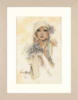 Набор для вышивания LANARTE арт. lanarte.PN-0008013 "Sara Moon / Lady with lilac flower"