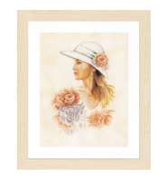 Набор для вышивания LANARTE арт. lanarte.PN-0162297 "Lady with hat"