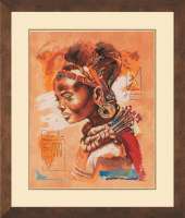 Набор для вышивания LANARTE арт. lanarte.PN-0008009 "African woman"