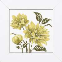 Набор для вышивания LANARTE арт. lanarte.PN-0008292 "Lime green flower I"
