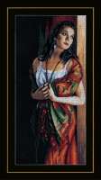 Набор для вышивания LANARTE арт. lanarte.PN-0168603 "Lady & scarf"