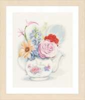 Набор для вышивания LANARTE арт. lanarte.PN-0155692 "Flowers in teapot"