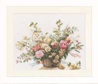 Набор для вышивания LANARTE арт. lanarte.PN-0008004 "Booket of roses"
