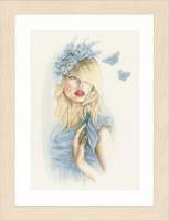 Набор для вышивания LANARTE арт. lanarte.PN-0155691 "Blue butterflies"