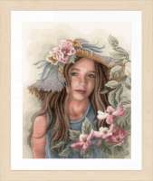 Набор для вышивания LANARTE арт. lanarte.PN-0169325 "Little girl with hat"