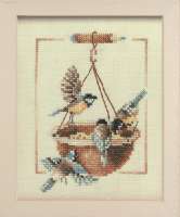 Набор для вышивания LANARTE арт. lanarte.PN-0007976 "Feeding dish with birds"
