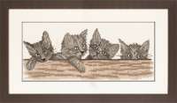 Набор для вышивания LANARTE арт. lanarte.PN-0008183 "Cats over the fence"