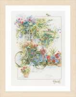 НАБОР ДЛЯ ВЫШИВАНИЯ LANARTE арт. lanarte.PN-0168447 "FLOWERS & BICYCLE"
