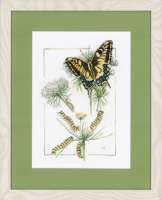Набор для вышивания LANARTE арт. lanarte.PN-0021620 "From caterpillar to butterfly"