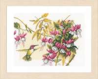 Набор для вышивания LANARTE арт. lanarte.PN-0165379 "Colibri & flowers"