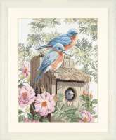 Набор для вышивания LANARTE арт. lanarte.PN-0008197 "Garden bluebirds"
