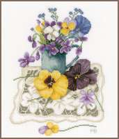 Набор для вышивания LANARTE арт. lanarte.PN-0170951 "Violets"