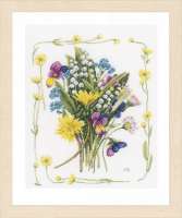 Набор для вышивания LANARTE арт. lanarte.PN-0167125 "Bouquet of field flowers"
