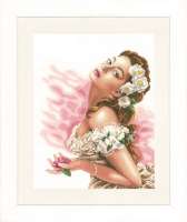 Набор для вышивания LANARTE арт. lanarte.PN-0144530 "Lady of the camellias"