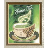 АРТ СОЛО Рисунок на ткани Зеленый чай  VKA4044