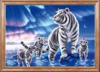 Рисунок на ткани Магия Канвы арт.МК- КС081 Белые тигры