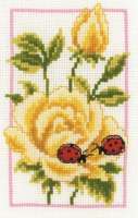 Набор для вышивания VERVACO  арт. vervaco.PN-0146887 "Жёлтые розы"