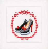 Набор для вышивания VERVACO арт. vervaco.PN-0147020 "Черные туфли-лодочки"