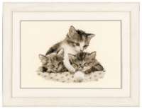 Набор для вышивания VERVACO арт. vervaco.PN-0148985 "Три маленьких котенка"