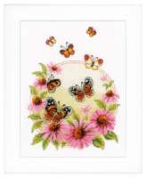 Набор для вышивания VERVACO арт. vervaco.PN-0021838 "Эхинацея и бабочки"