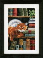 Набор для вышивания VERVACO арт. vervaco.PN-0158440 "Кот на книжной полке"