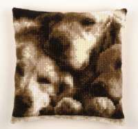 Набор для вышивания подушки VERVACO арт. vervaco.PN-0157750 "Спящие собаки"