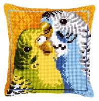 Набор для вышивания подушки VERVACO арт. vervaco.PN-0145314 "Волнистые попугайчики"
