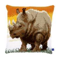 Набор для вышивания подушки VERVACO арт. vervaco.PN-0150197 "Африканский носорог"