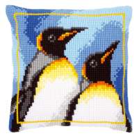 Набор для вышивания подушки VERVACO арт. vervaco.PN-0147725 "Королевские пингвины"