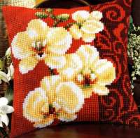 Набор для вышивания подушки VERVACO арт. vervaco.PN-0008790 "Белая орхидея"