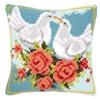 Набор для вышивания подушки VERVACO арт. vervaco.PN-0143723 "Влюблённые голуби"