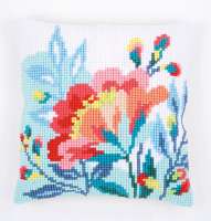 Набор для вышивания подушки VERVACO арт. vervaco.PN-0156953 "Яркие цветы"