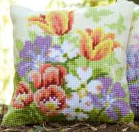 Набор для вышивания подушки VERVACO арт. vervaco.PN-0148459 "Весенние цветы"