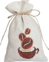 Набор для вышивания LUCA-S арт. PM1218 Мешочек для саше: чашка кофе