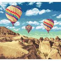 Набор для вышивания крестом Letistitch арт. LETI.961 "Balloons over Grand Canyon"