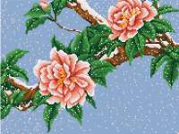 Рисунок на ткани КОНЁК арт. konek.7805 Цветы под снегом