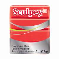 "Sculpey" III полимерная глина S302 57 г 583 ярко-красный