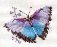 Набор для вышивания арт.Алиса - 0-149 Яркие бабочки. Голубая