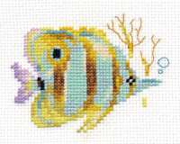 Набор для вышивания арт.Алиса - 0-151 Тропические рыбки. Полосатая