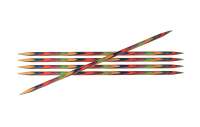 20101 Knit Pro Спицы чулочные 'Symfonie' 2мм/15см, дерево, многоцветный, 6шт