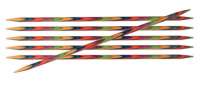 20105 Knit Pro Спицы чулочные 'Symfonie' 3мм/15см, дерево, многоцветный, 6шт