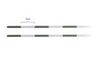 42121 Knit Pro Спицы съемные SmartStix 3мм для длины тросика 28-126см, алюминий, серебристый/нефритовый